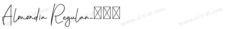 Almondia Regular字体转换